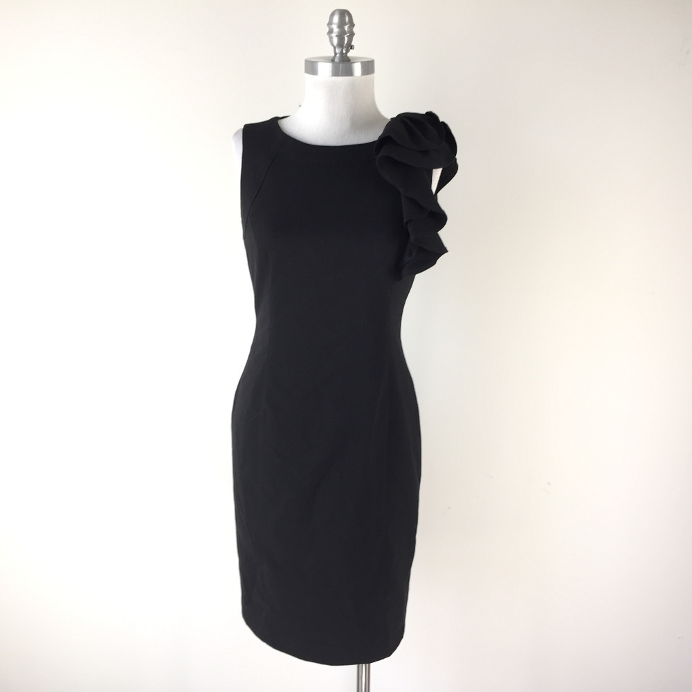 calvin klein ruffle dress black | Dresses | Calvin Klein S 4 Sheath Career the possibilities for accessorizing 3 Dresses Size Chart The perfect hairstyle, especially Women's size:20W